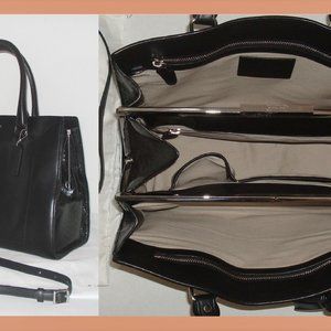 Coach Pinnacle Leather Leighton Frame Carry All